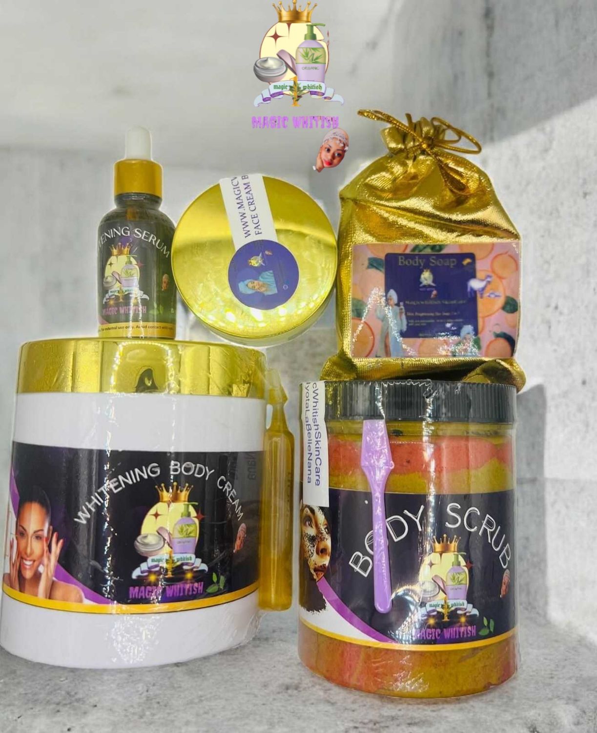 Whitening Body Cream 5 Sets 