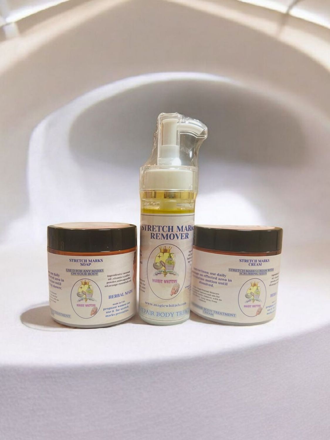 Stretch Marks &amp; Scars Remover/ Cream With seeds/Oil/Soap 100% Effective 