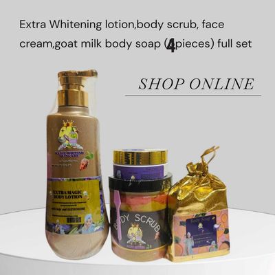 Magic whitish lotion ,BODY SCRUB,FACE CREAM&amp; GOAT MILK SOAP