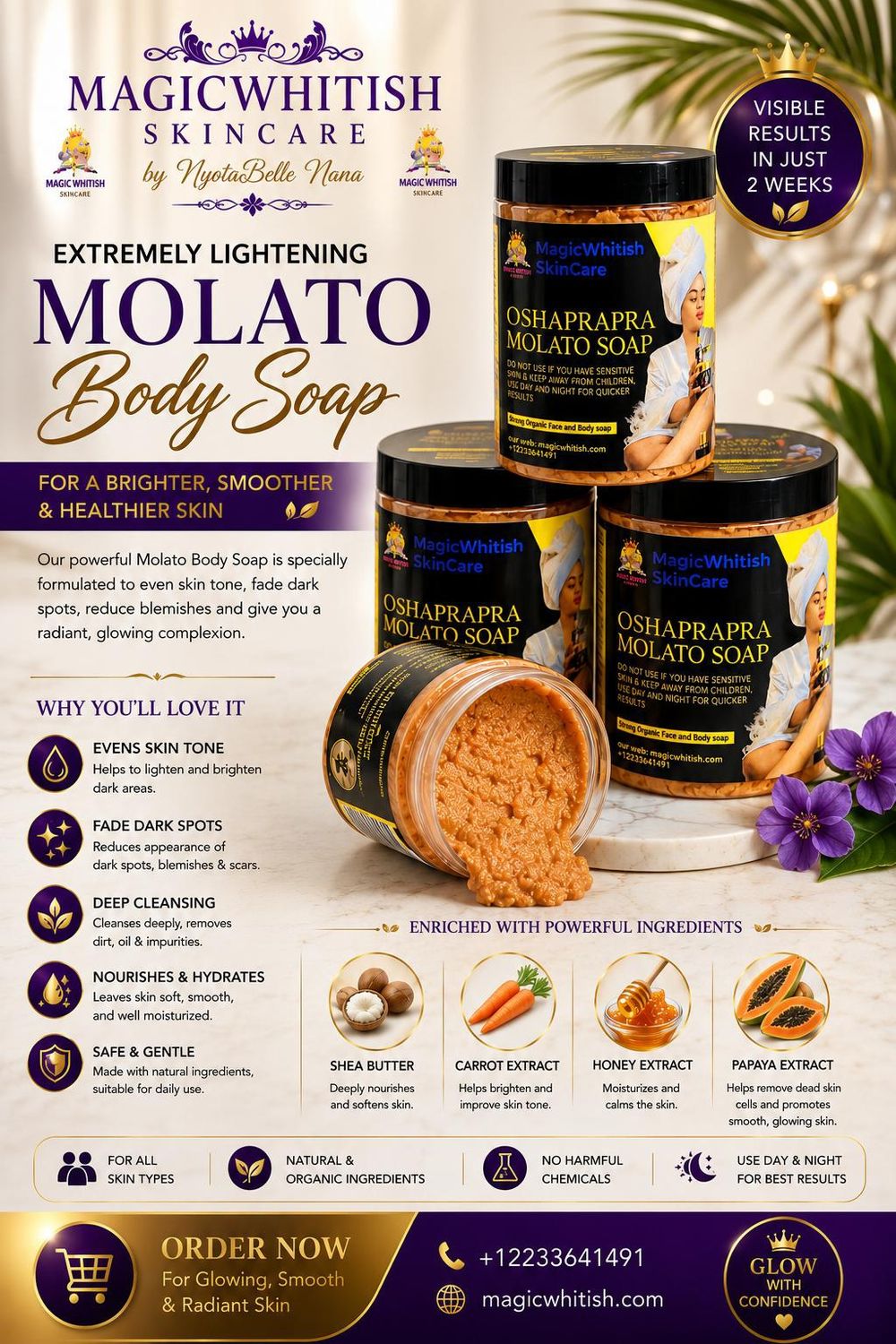 Oshaprapra Carrot Molato soap 500ml