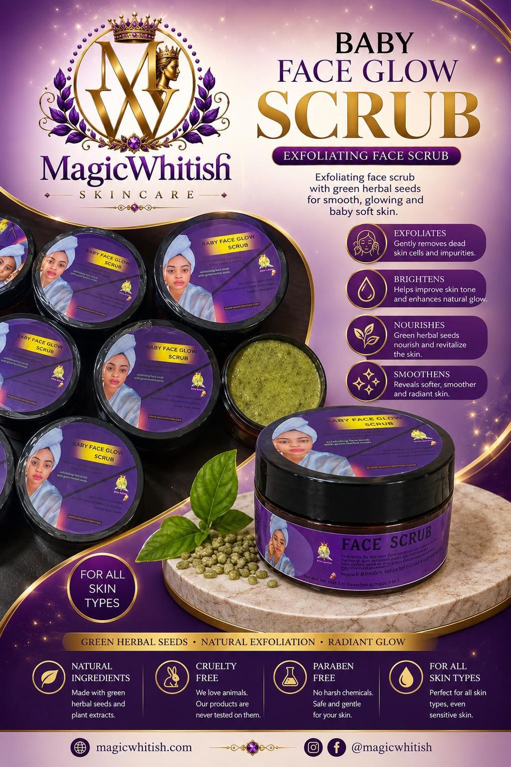 Baby Face Glow Scrub/Mask BACK IN STOCK