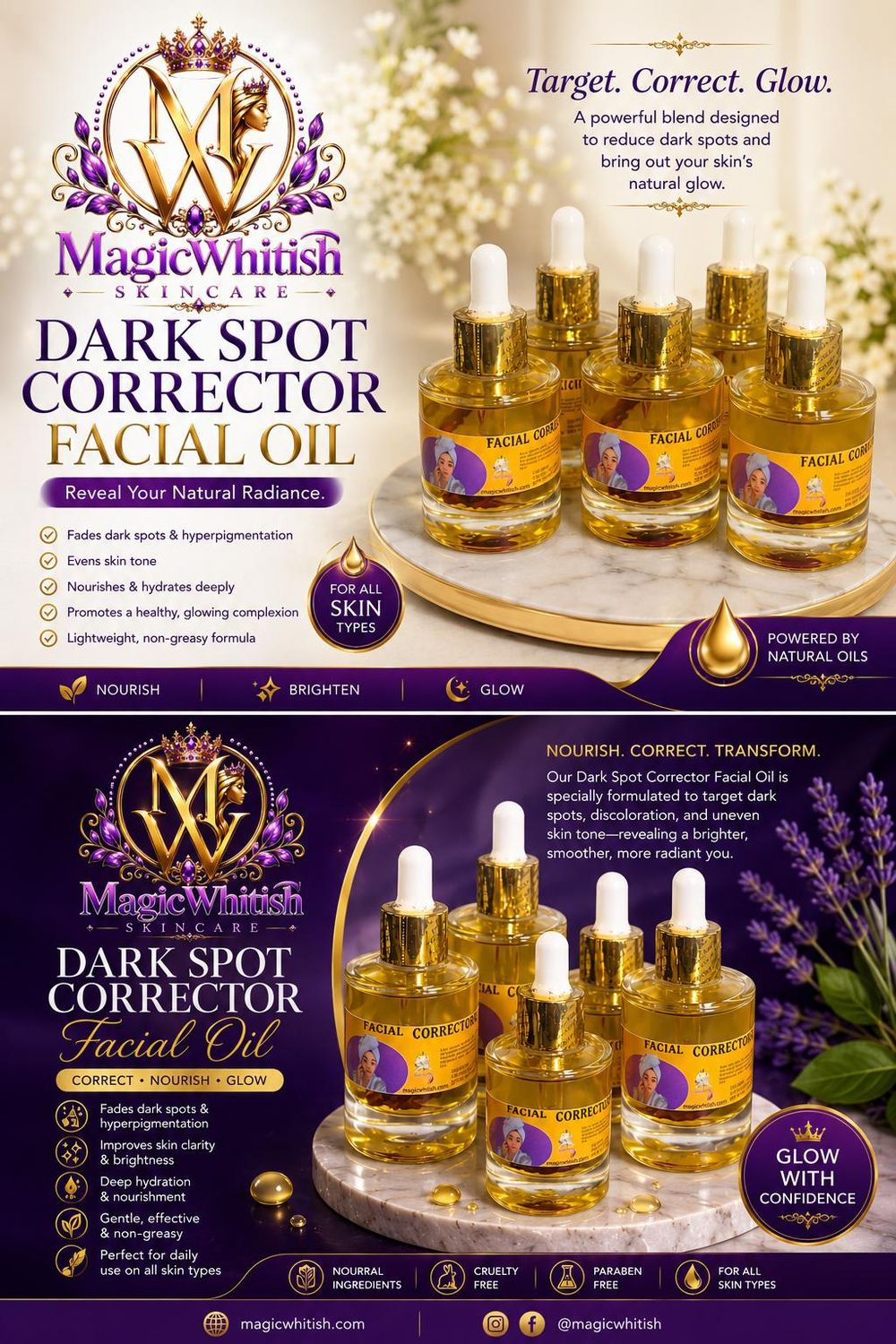 Facial Corrector oil moisturizer 45ml