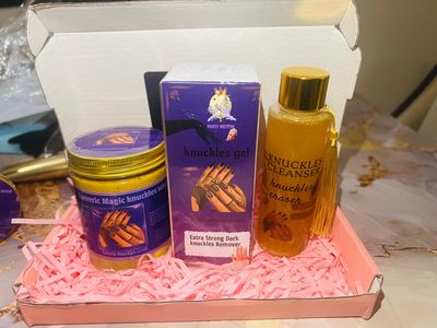 Knuckle scrub, cleanser and gel