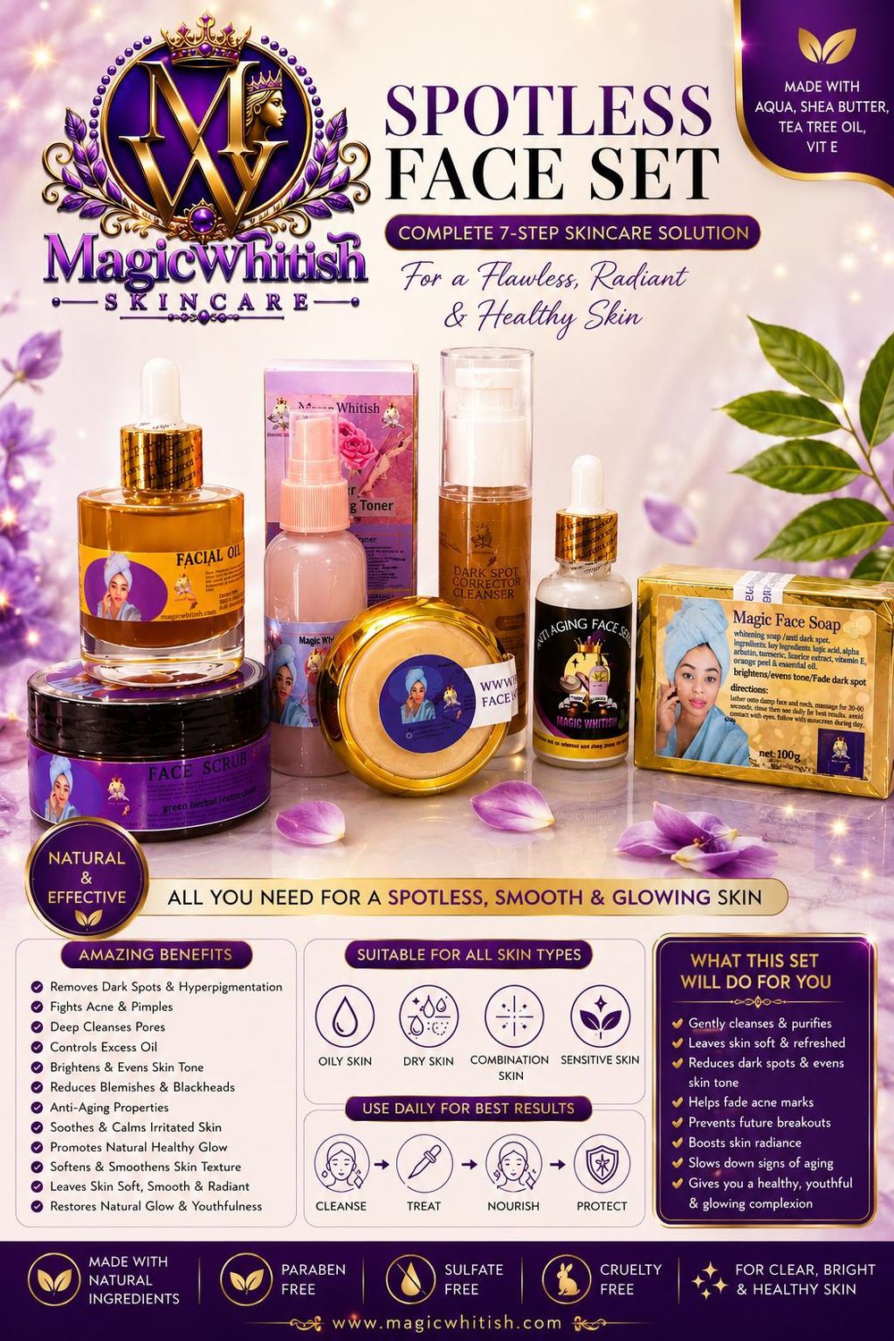 Full full face care spotless face 7pcs