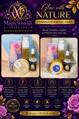 Demi face care/ Face cleanser,Face serum,face toner, face treatment cream 4pc