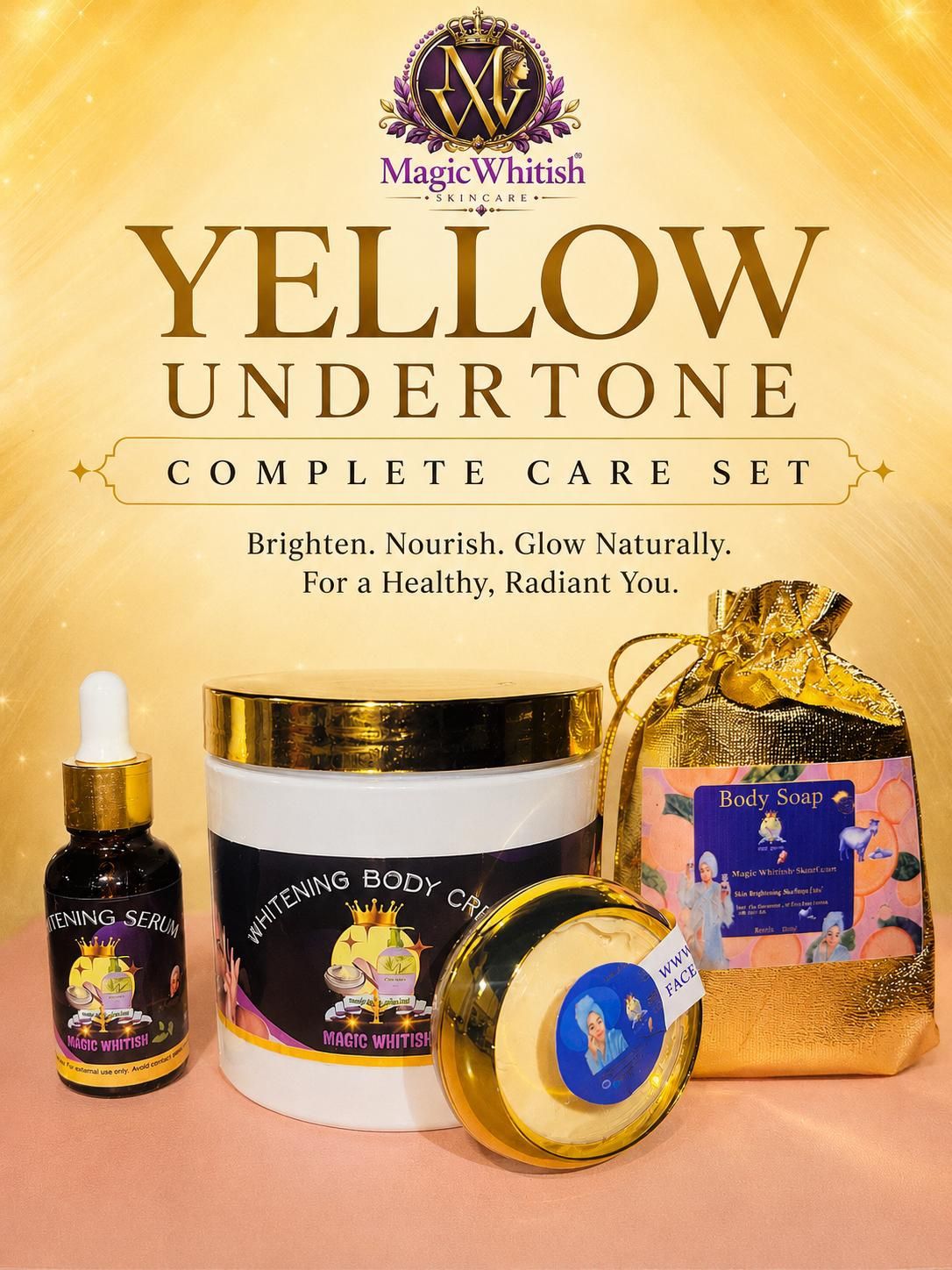 Yellow undertone set