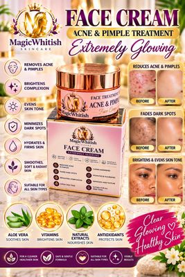 Acne and pimples dark spot face cream