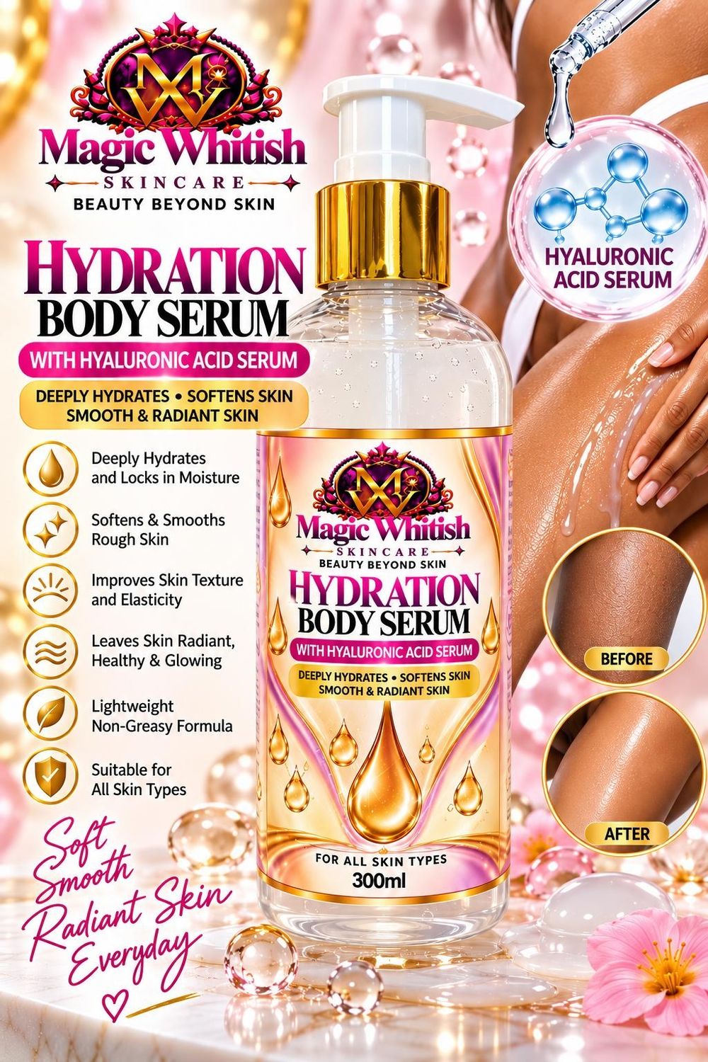 Body hydrating serum