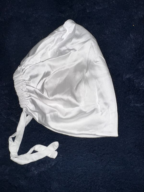 Satin Lined Under Cap-WHITE