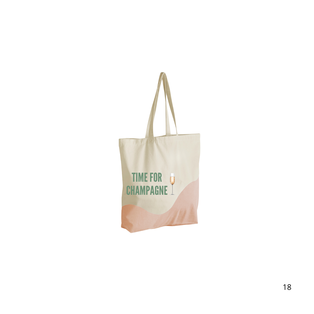 Shopping Bag TIME CHAMPAGNE
