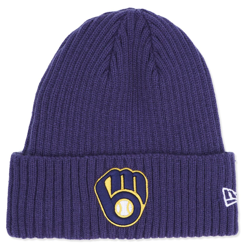 NEW ERA MILWAUKEE BREWERS CORE CLASSIC KNIT BEANIE 
