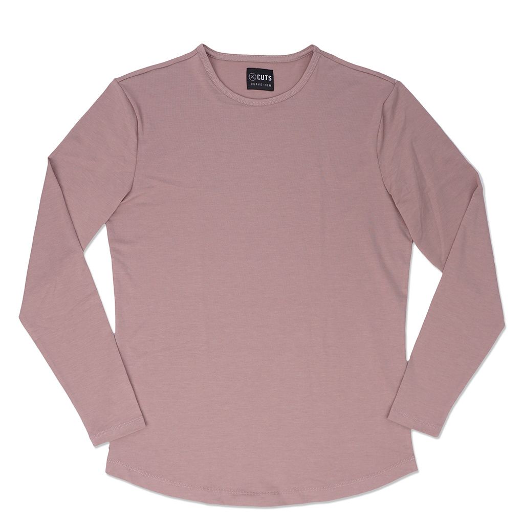 CUTS AO CURVE HEM LONG SLEEVE TEE 