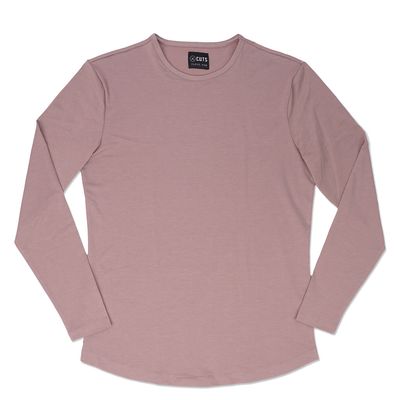 CUTS AO CURVE HEM LONG SLEEVE TEE 