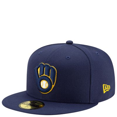 NEW ERA MILWAUKEE BREWERS AUTHENTIC 59FIFTY FITTED HAT   