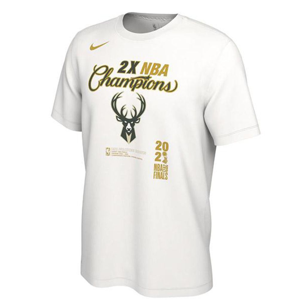 NIKE BUCKS 2021 CHAMPIONS LOCKER ROOM TEE 