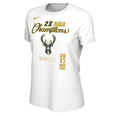 NIKE BUCKS WOMEN&#39;S 2021 CHAMPIONS LOCKER ROOM TEE 