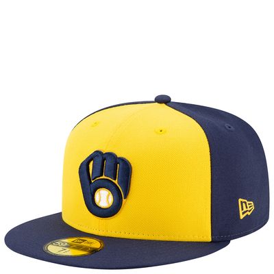 NEW ERA MILWAUKEE BREWERS AUTHENTIC 59FIFTY FITTED HAT