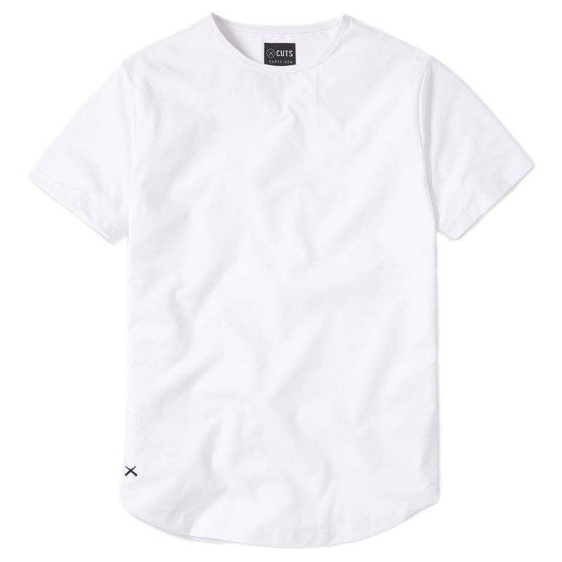 CUTS AO CURVE HEM TEE      