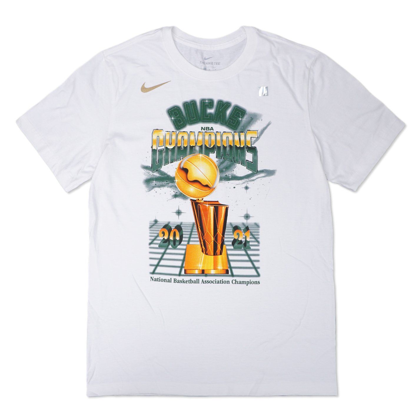 NIKE BUCKS NBA CHAMPIONS EXPRESSIVE TEE  