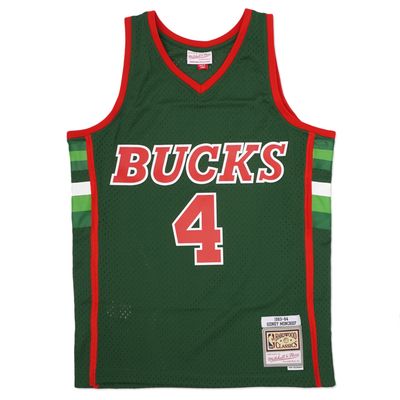 MITCHELL &amp; NESS MILWAUKEE BUCKS SIDNEY MONCRIEF &#39;83-84 SWINGMAN JERSEY  