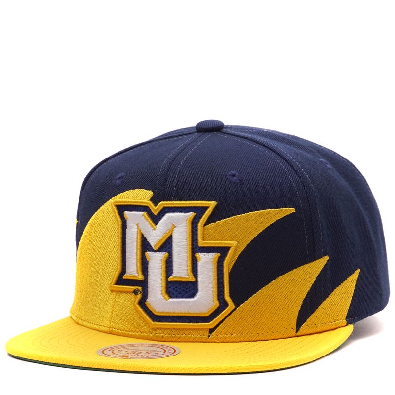 MITCHELL &amp; NESS MARQUETTE SHARKTOOTH SNAPBACK HAT