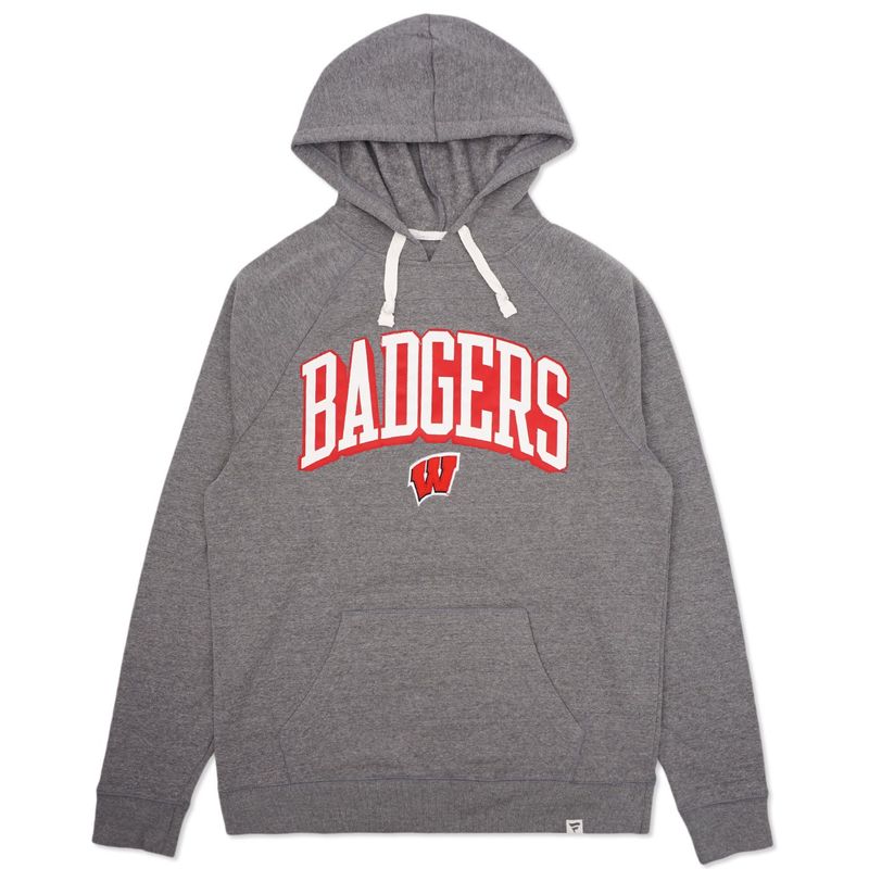 FANATICS WISCONSIN BADGERS ON DECK PULLOVER HOODIE 