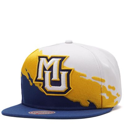MITCHELL &amp; NESS MARQUETTE PAINTBRUSH SNAPBACK HAT