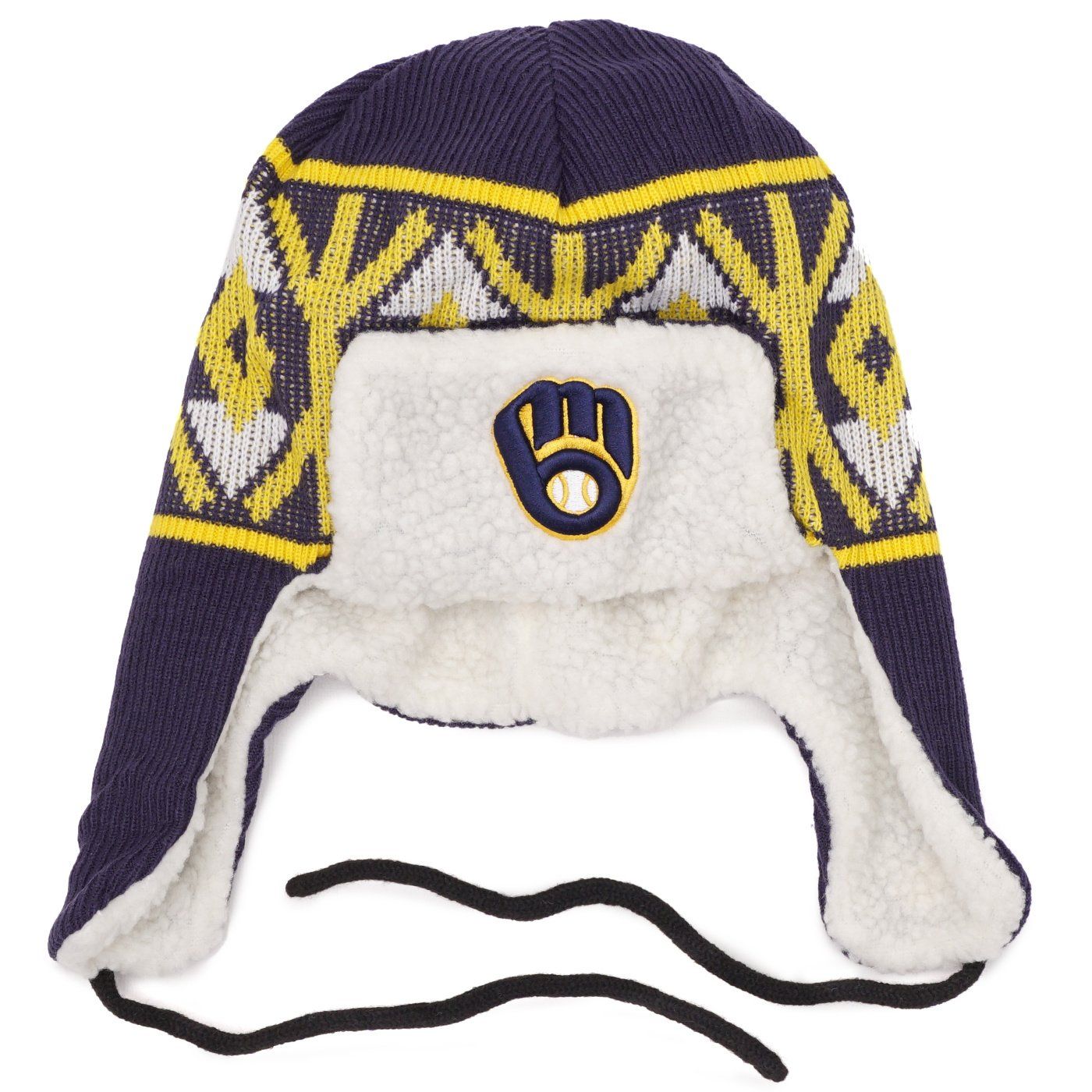NEW ERA MILWAUKEE BREWERS TRAPPER KNIT HAT