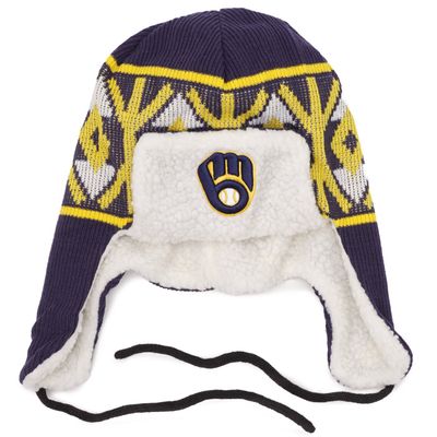 NEW ERA MILWAUKEE BREWERS TRAPPER KNIT HAT