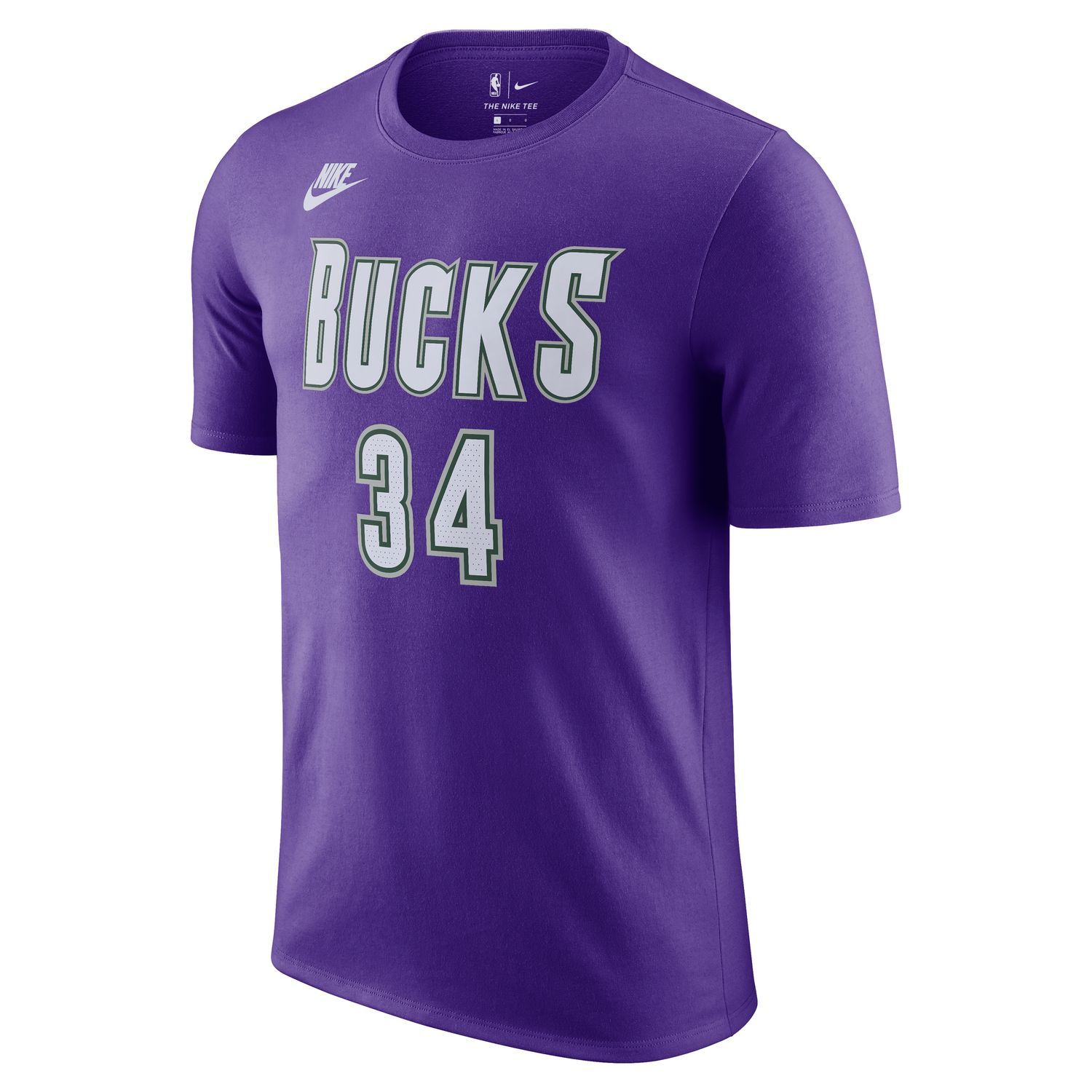 NIKE MILWAUKEE BUCKS GIANNIS HARDWOOD CLASSICS JERSEY TEE    