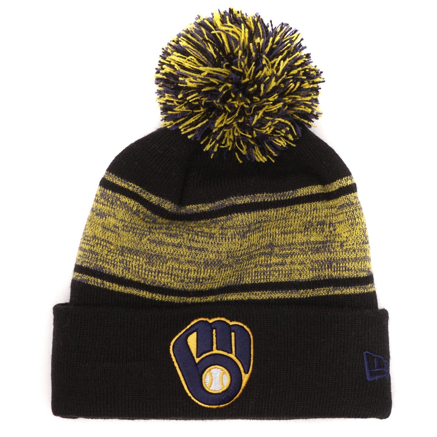 NEW ERA BREWERS CHILLED KNIT POM BEANIE 