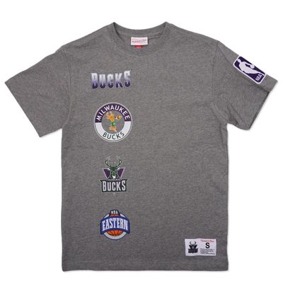 MITCHELL &amp; NESS MILWAUKEE BUCKS CITY COLLECTION TEE      