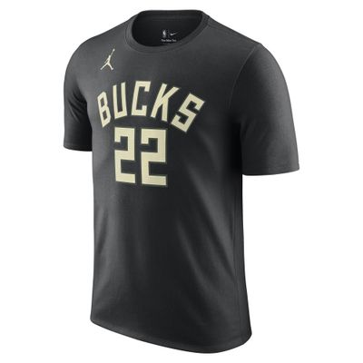 NIKE MILWAUKEE BUCKS MIDDLETON STATEMENT NAME &amp; NUMBER JORDAN TEE