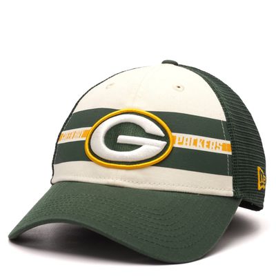 NEW ERA PACKERS TEAM STRIPE 9FORTY TRUCKER HAT