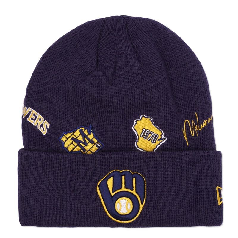 NEW ERA BREWERS IDENTITY KNIT BEANIE