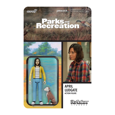 SUPER 7 PARKS AND RECREATION REACTION FIGURE - APRIL LUDGATE