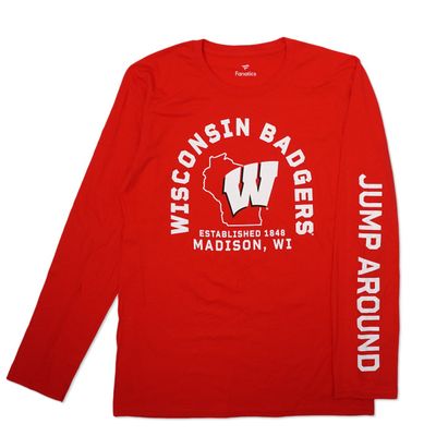 FANATICS WISCONSIN BADGERS WINNING TEAM LONG SLEEVE TEE    