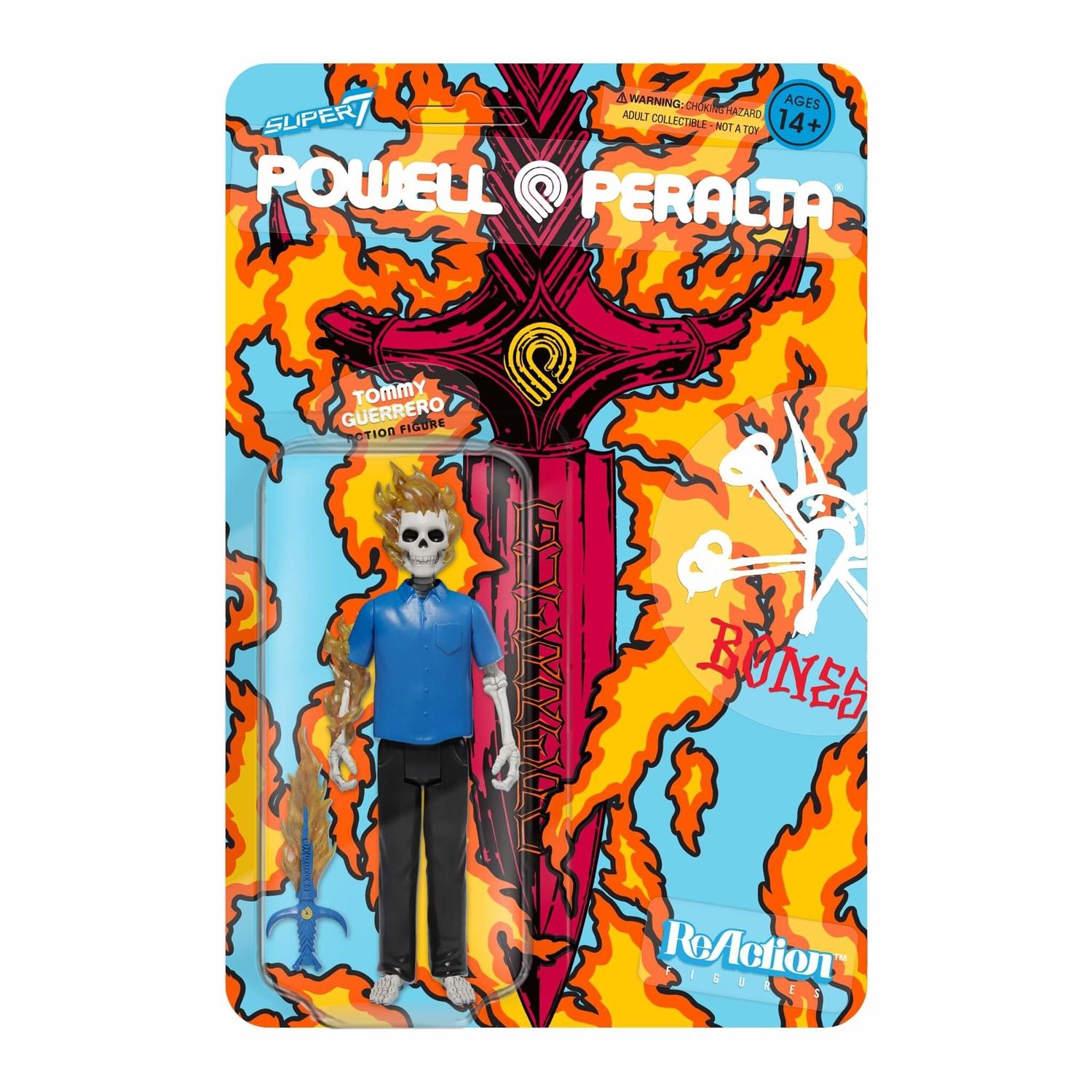 SUPER 7 POWELL-PERALTA REACTION FIGURE - TOMMY GUERRERO