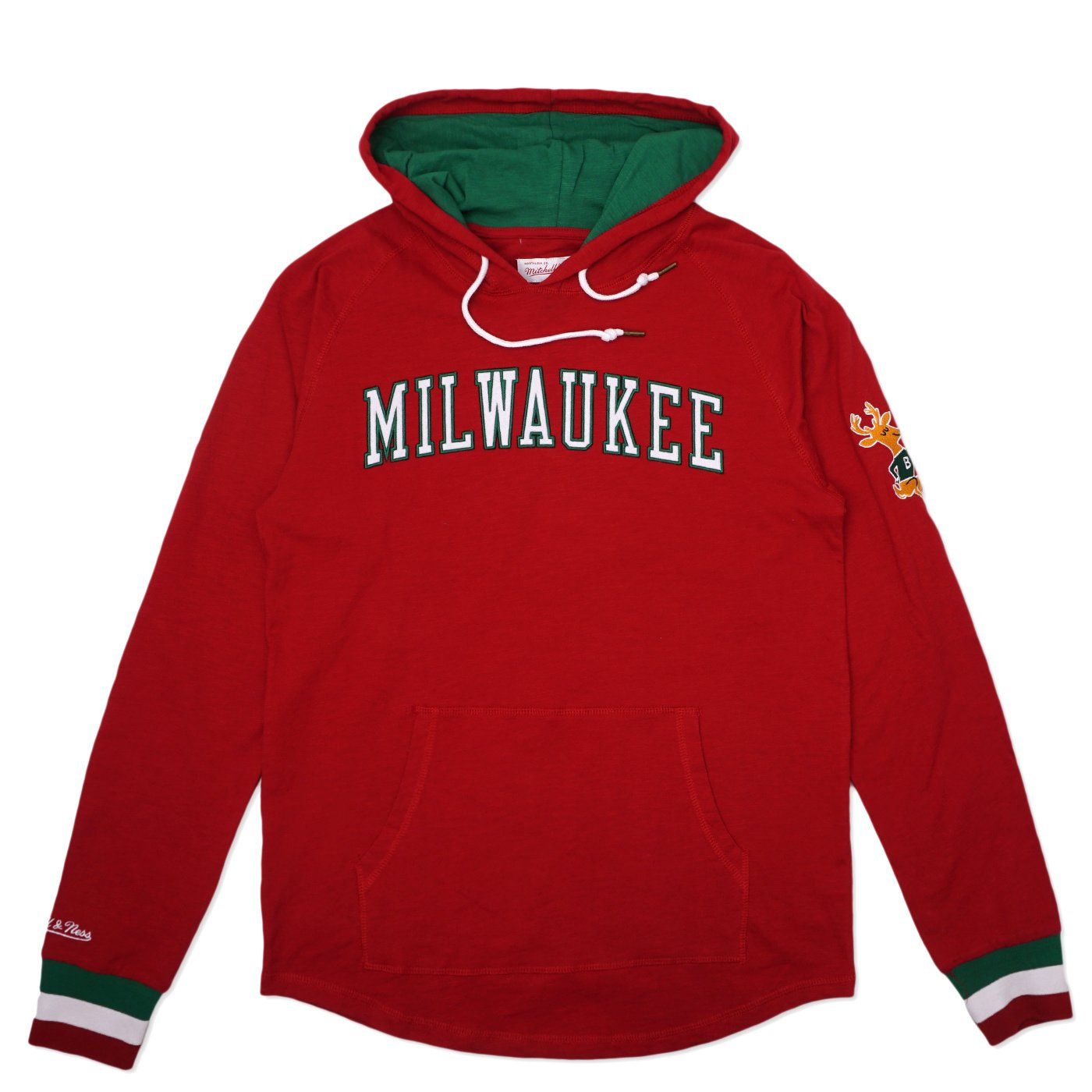 MITCHELL &amp; NESS BUCKS LEGENDARY SLUB PULLOVER HOODIE  