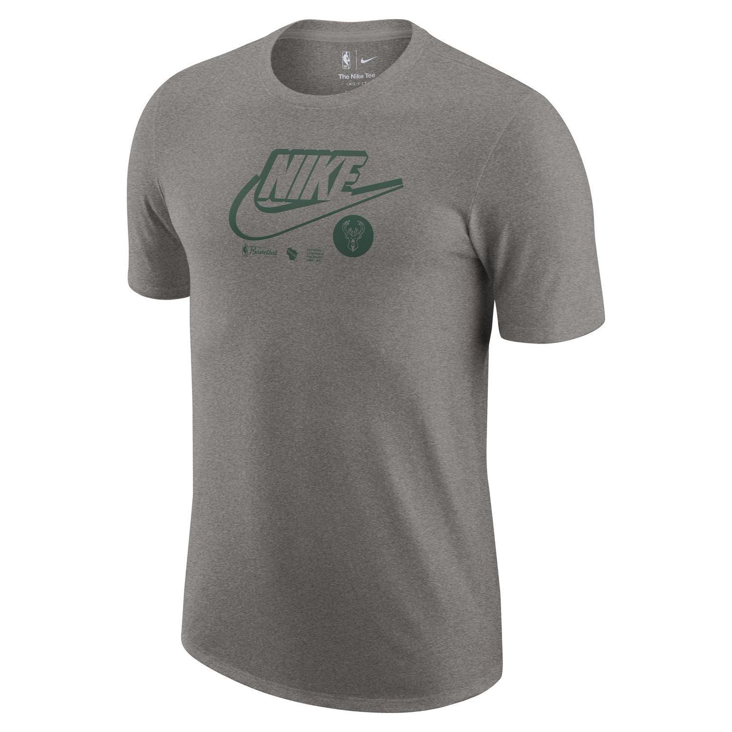 NIKE BUCKS ESSENTIAL LOGO DRI-FIT TEE   