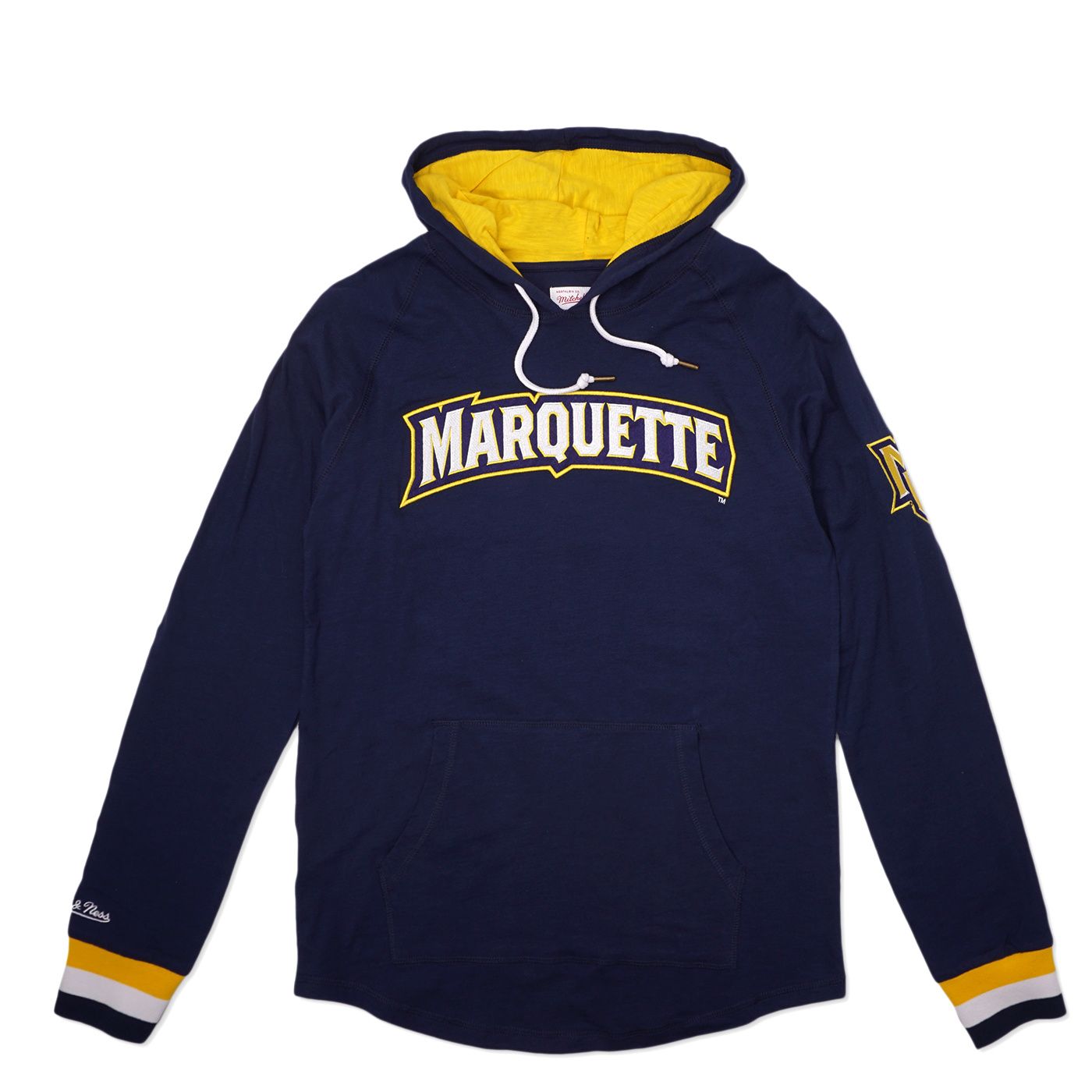 MITCHELL &amp; NESS MARQUETTE LEGENDARY SLUB PULLOVER HOODIE   