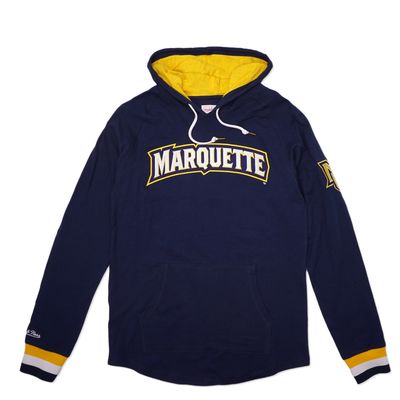 MITCHELL &amp; NESS MARQUETTE LEGENDARY SLUB PULLOVER HOODIE   