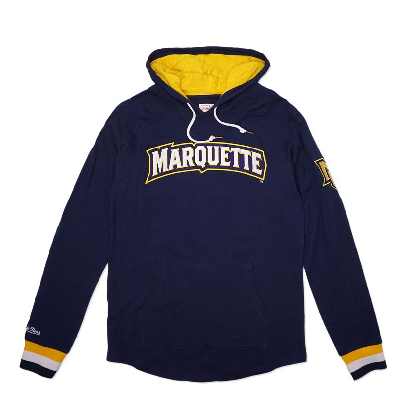MITCHELL &amp; NESS MARQUETTE LEGENDARY SLUB PULLOVER HOODIE   