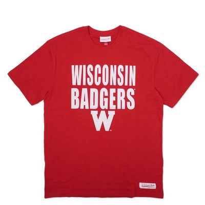 MITCHELL &amp; NESS WISCONSIN BADGERS LEGENDARY SLUB TEE