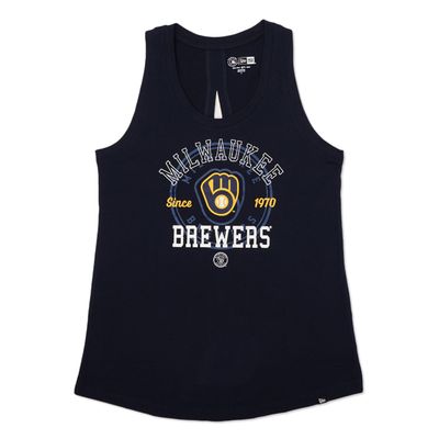 NEW ERA MILWAUKEE BREWERS WOMEN&#39;S SPLIT BACK TANK TOP  