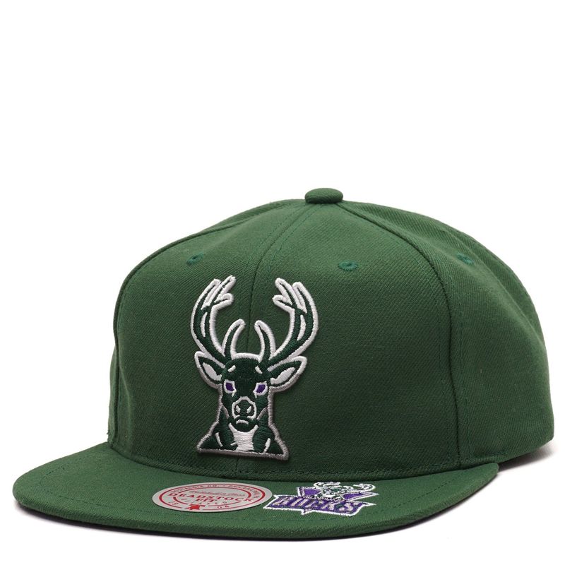 MITCHELL &amp; NESS MILWAUKEE BUCKS DEADSTOCK REMIX SNAPBACK HAT