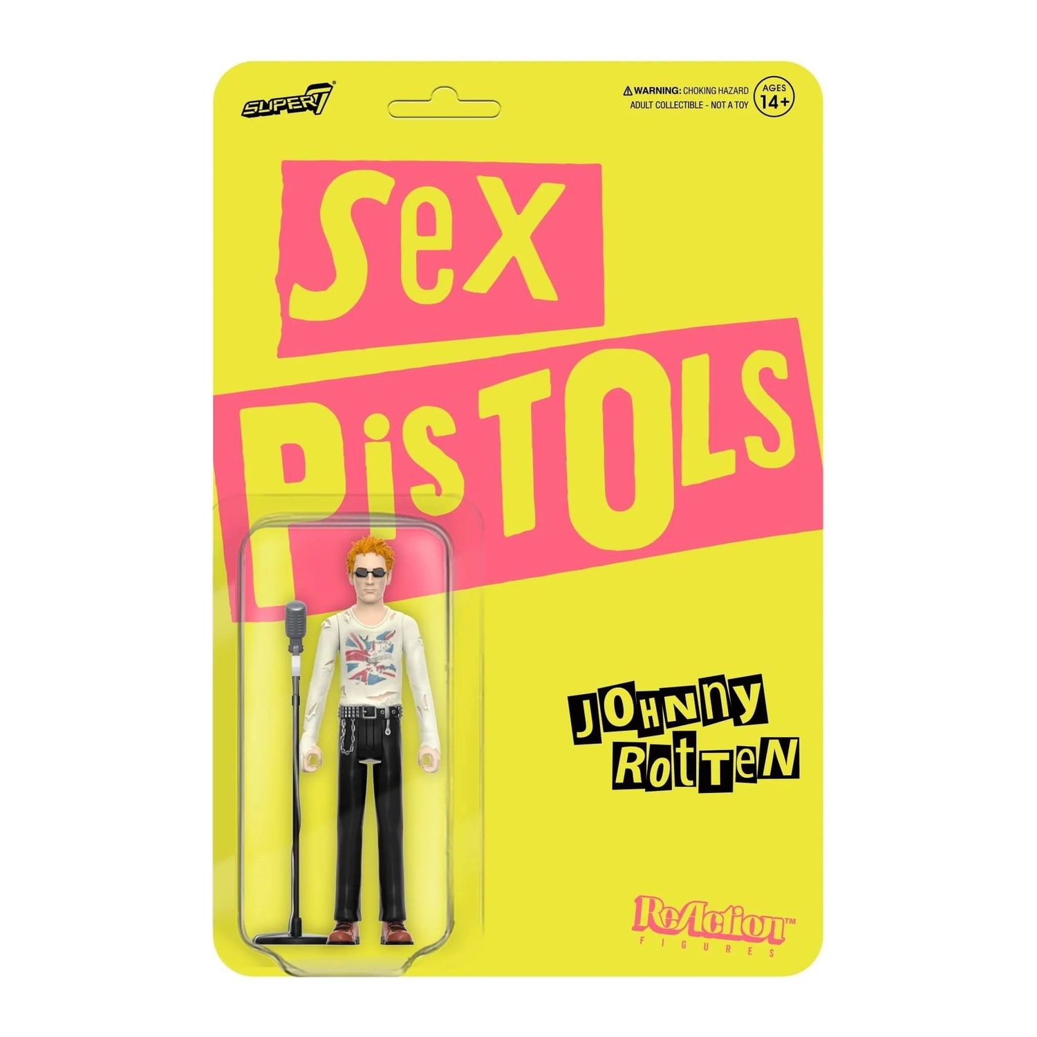 SUPER 7 SEX PISTOLS REACTION FIGURE - JOHNNY ROTTEN