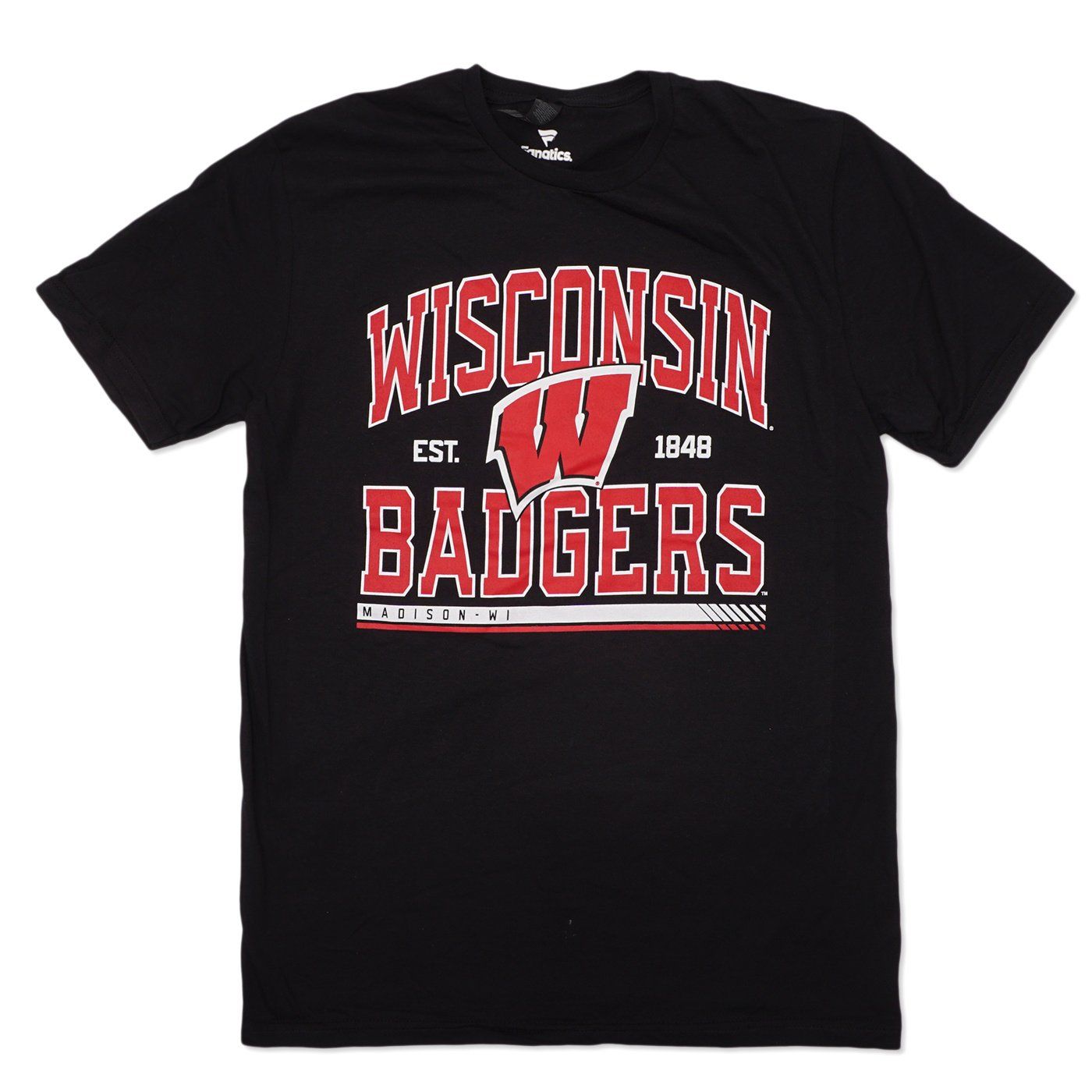 FANATICS WISCONSIN BADGERS MODERN STACK TEE  