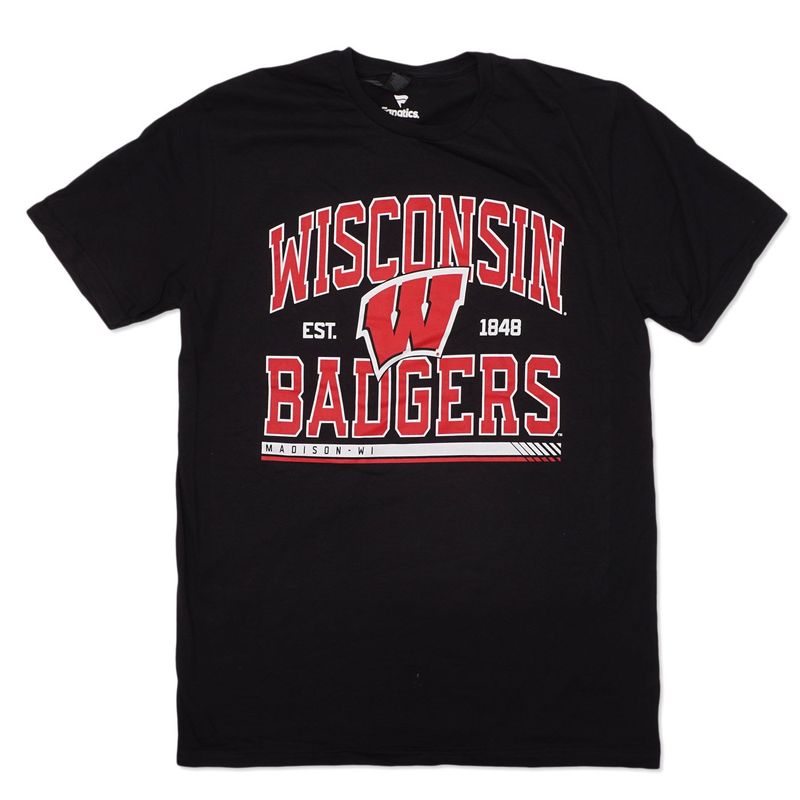 FANATICS WISCONSIN BADGERS MODERN STACK TEE  