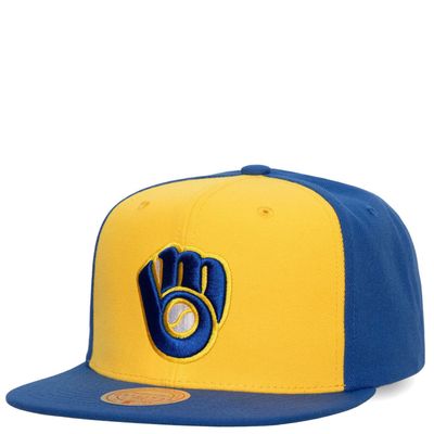 MITCHELL &amp; NESS BREWERS COOPERSTOWN EVERGREEN SNAPBACK HAT